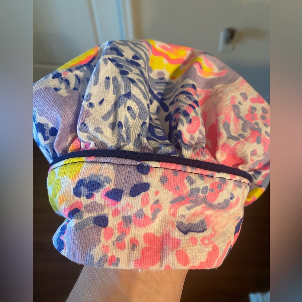 Lilly Pulitzer inspired women’s scrub hat.